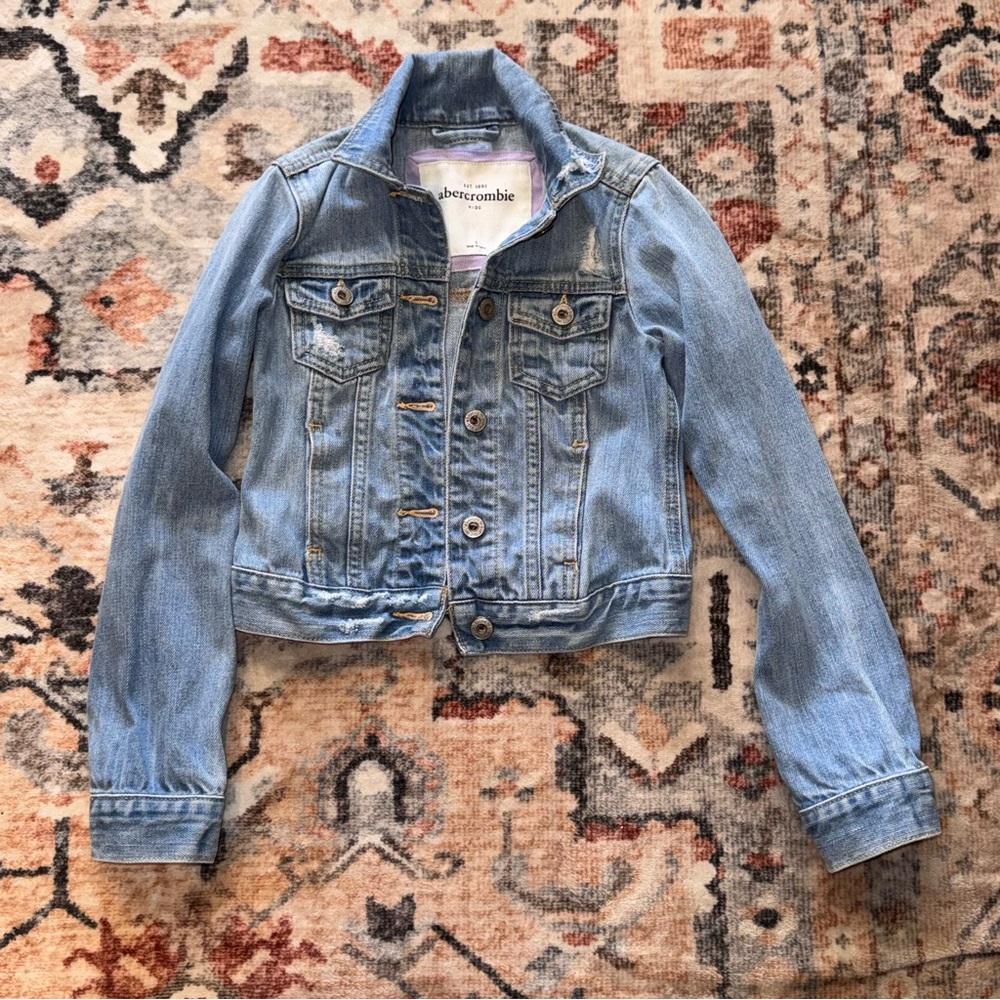 Abercrombie & Fitch Kids Denim Blue Jacket